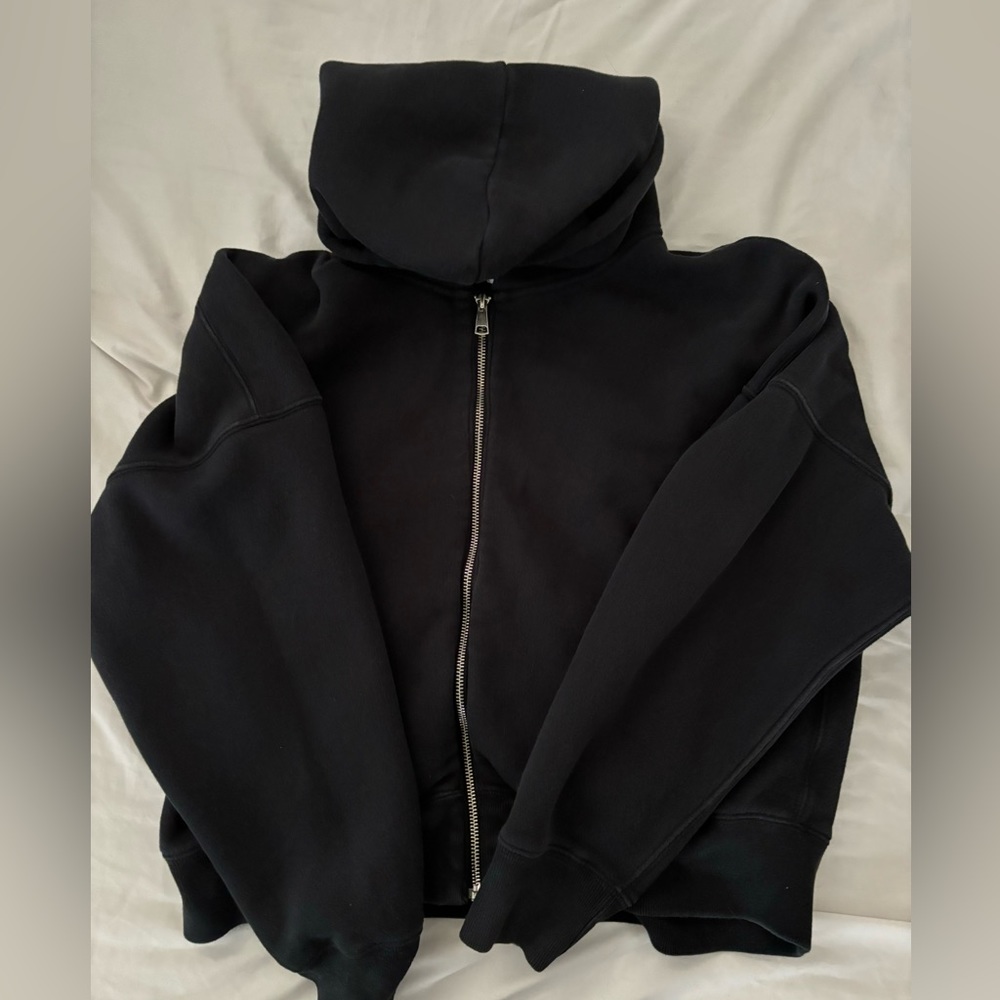 Black Abercrombie and Fitch zip up jacket